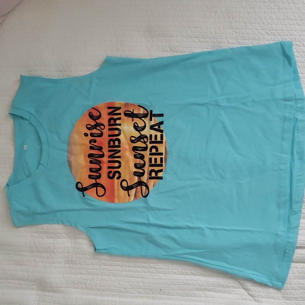 New Tank Top in color: Aqua, Turquoise
